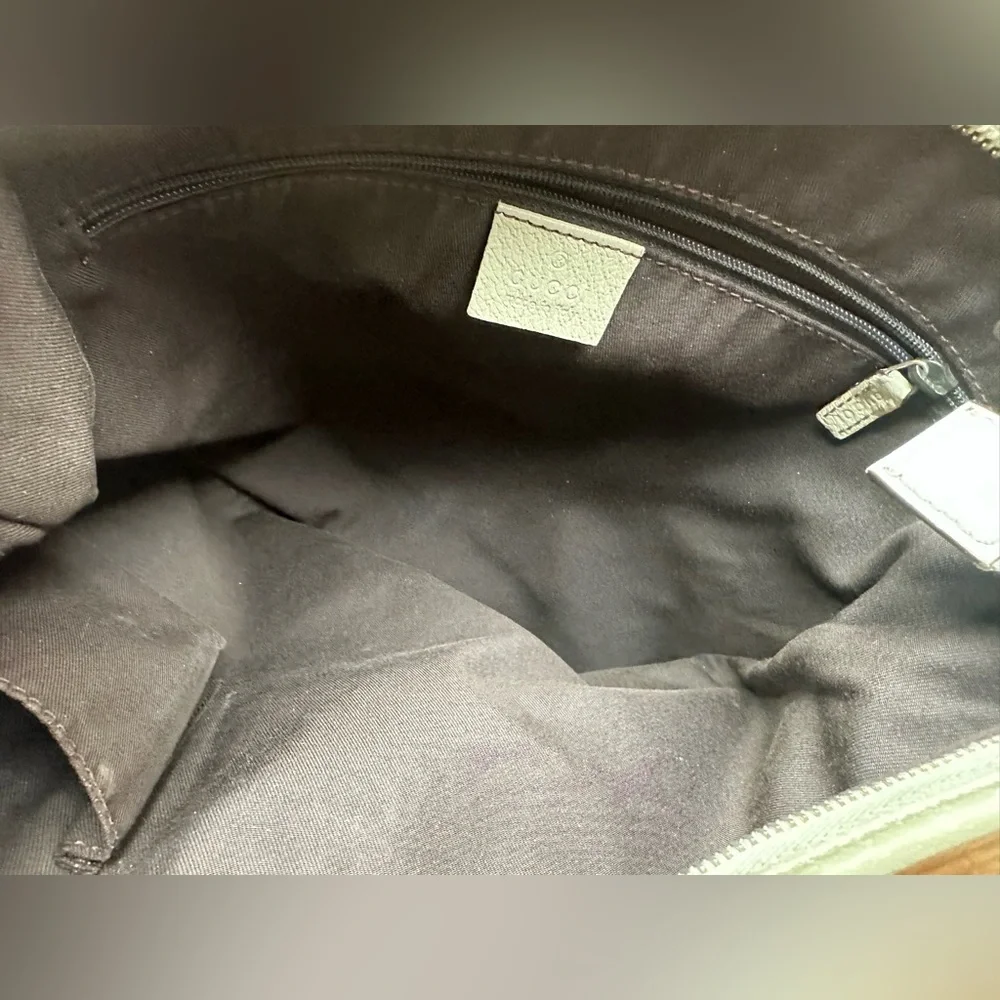 Authentic GUCCI Abbey Guccissima Canvas GG Shoulder Tote Bag - Picture 13 of 16